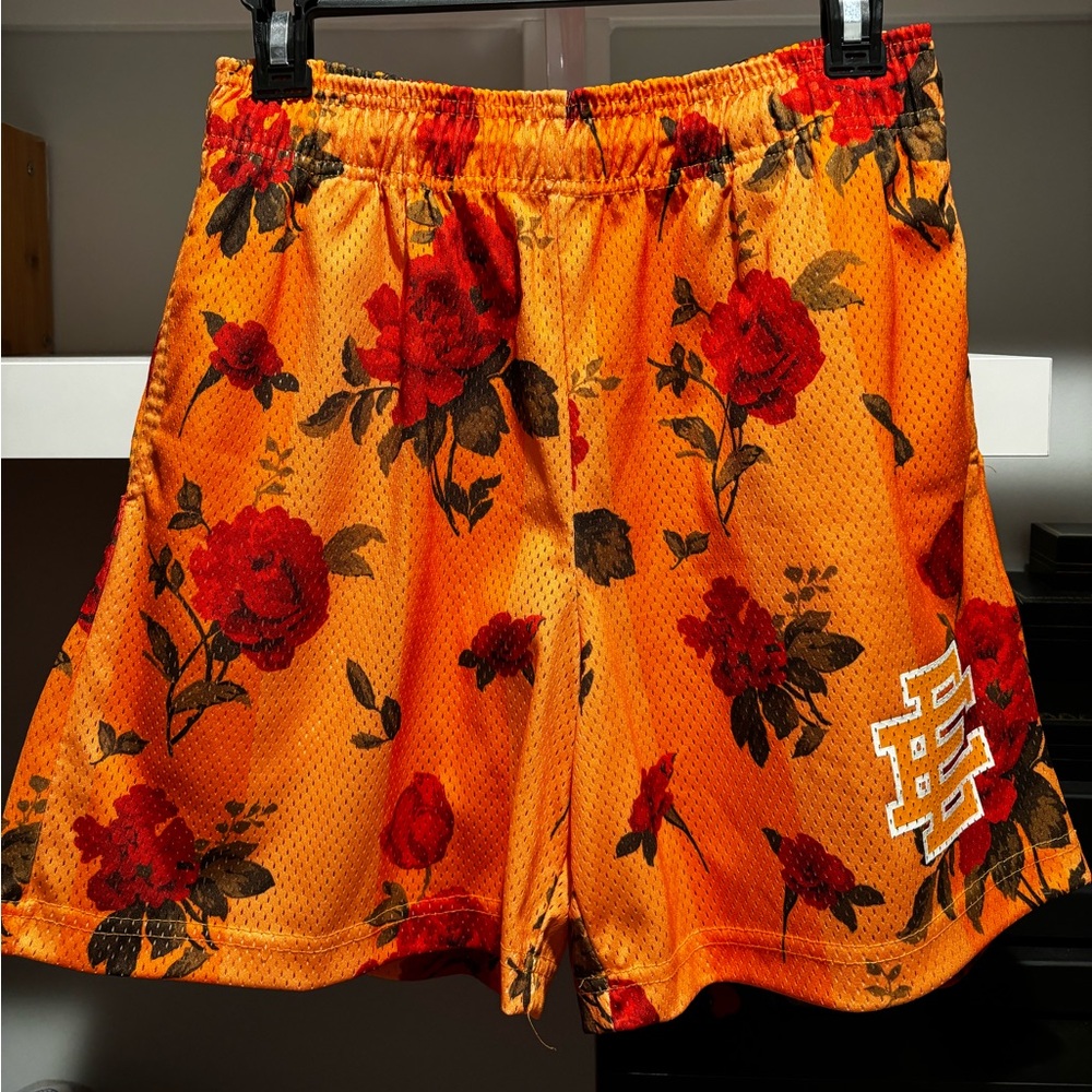 Eric Emanuel orange floral short size M brand new